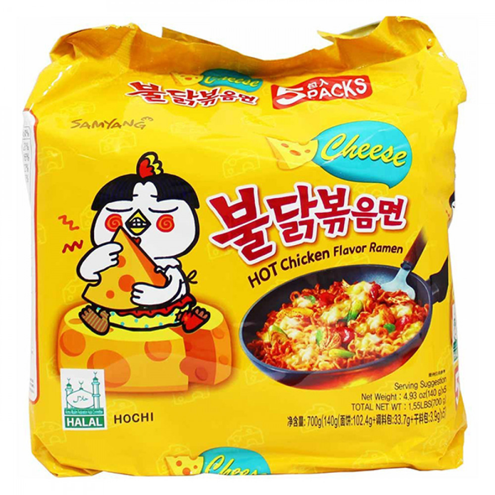 Samyang Hot Chicken Ramen Noodles Cheese 140G