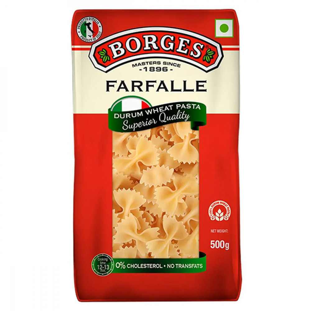 Borges Farfalle Durum Wheat Pasta 500G