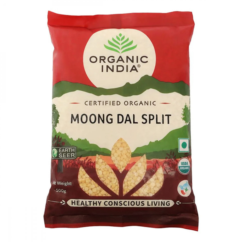 Organic Ind Moong Dal Split 500G