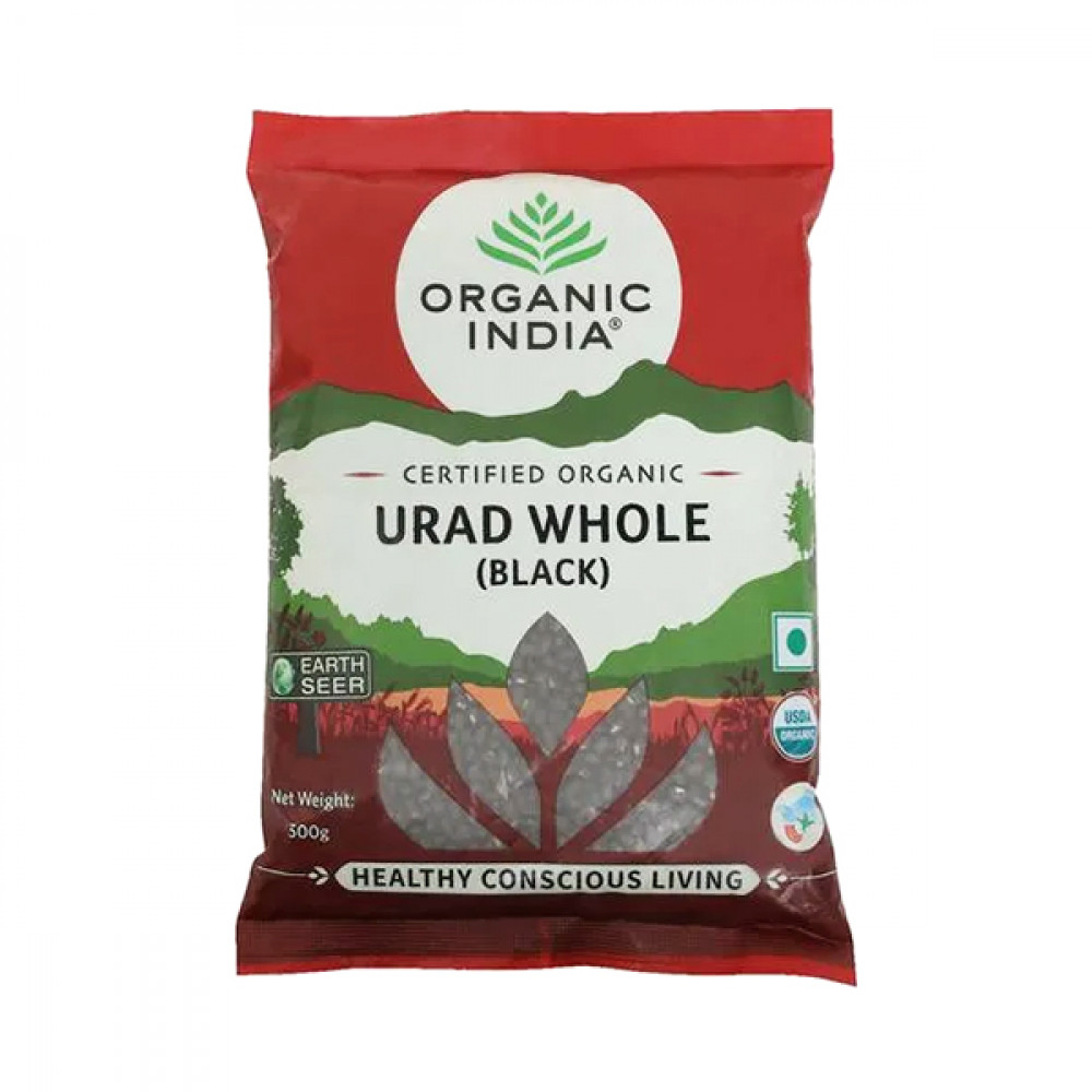 Organic Ind Urad Whole Black 500G