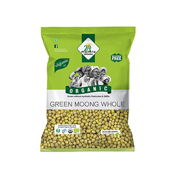 24Mantra Moong Whole 500g