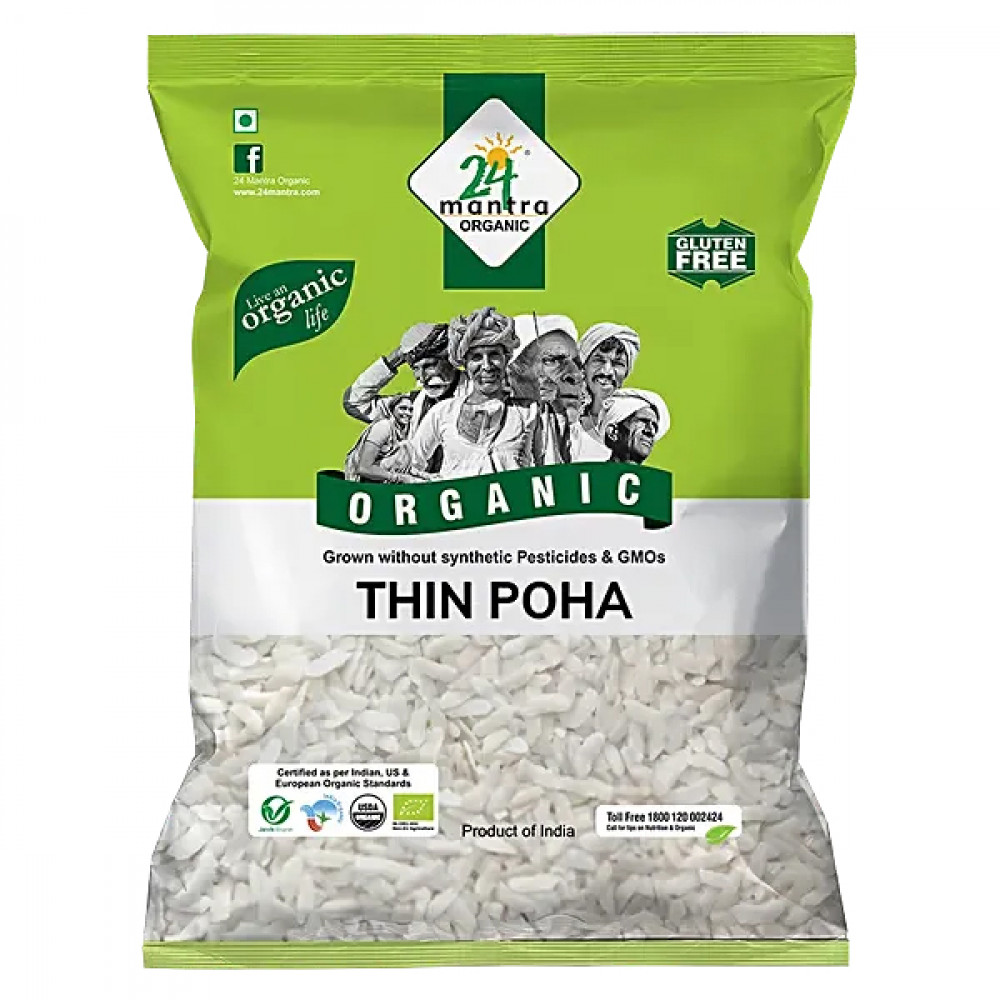 24Mantra Organic Thin Poha 500G