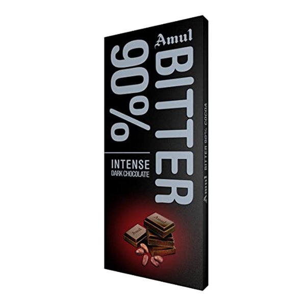 AMUL 90% BITTER CHOC 150G