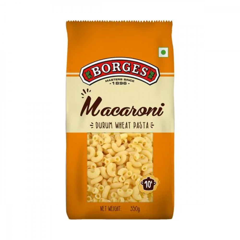 Borges Macaroni Durum Wheat Pasta 350Gm