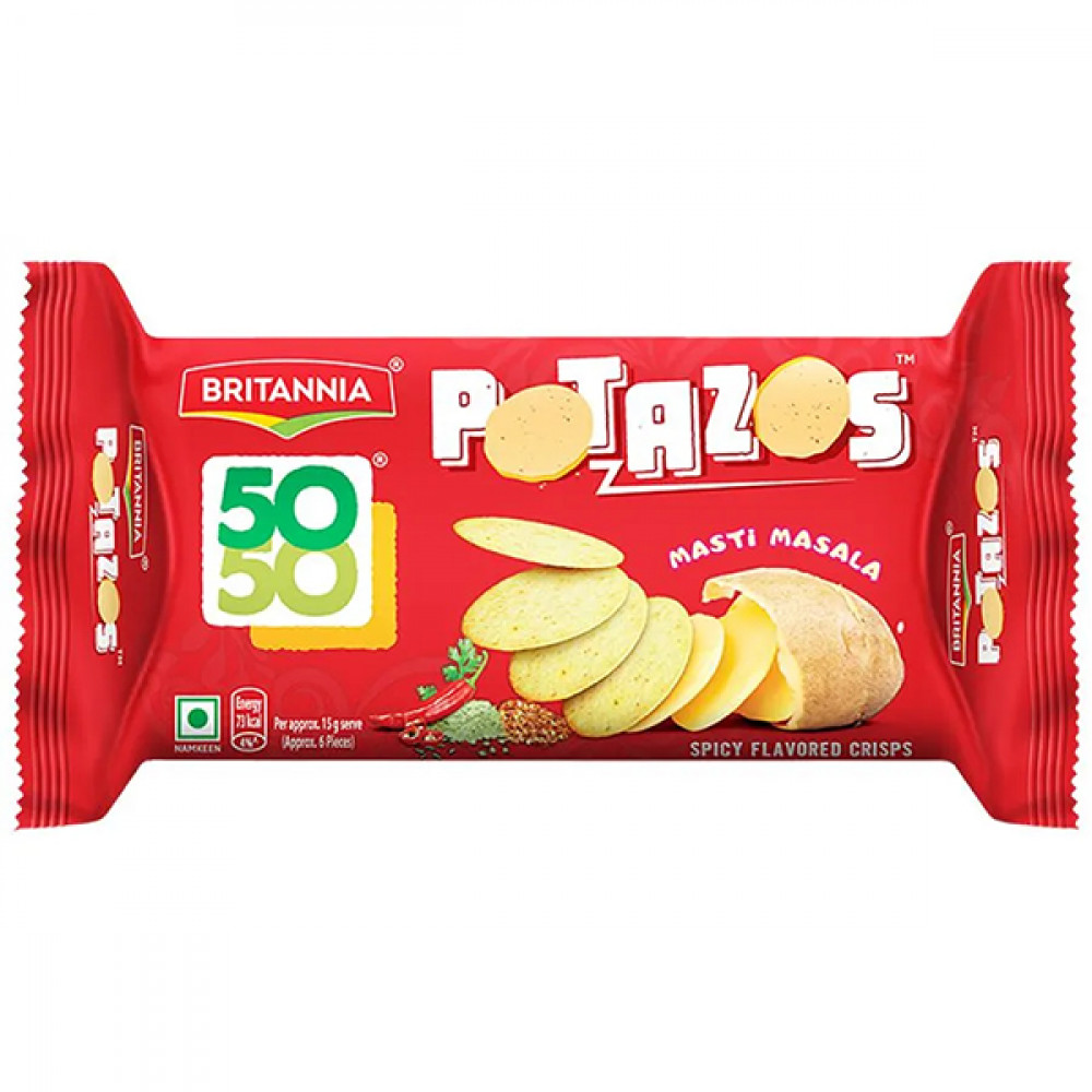 Britannia 50-50 Potazos Chilli Americana 71.5g