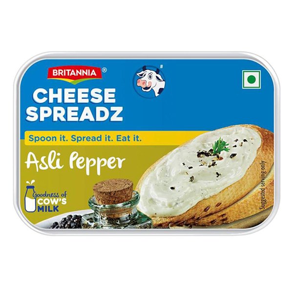 BRITANNIA CHEESE SPREAD 4PEPPER