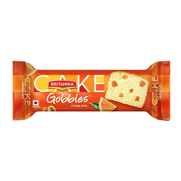 Britannia Gobbles Orange Cake 42g