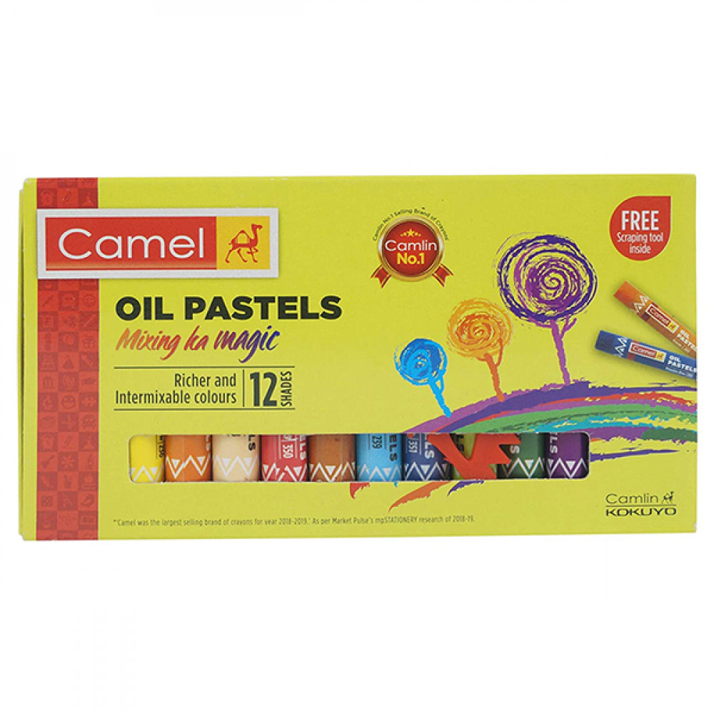 Camel Oil Pastels 12 Shades