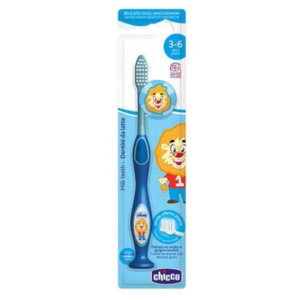 CHICCO TOOTHBRUSH 3Y-6Y BLUE