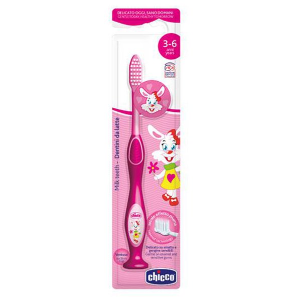 CHICCO TOOTHBRUSH 3Y-6Y PINK