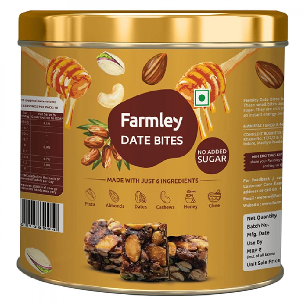 Farmley Date Bites Tin 200g