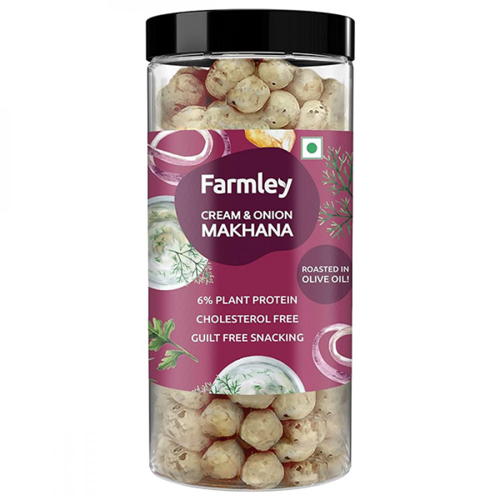 Farmley Makhana Cream & Onion Jar 90g