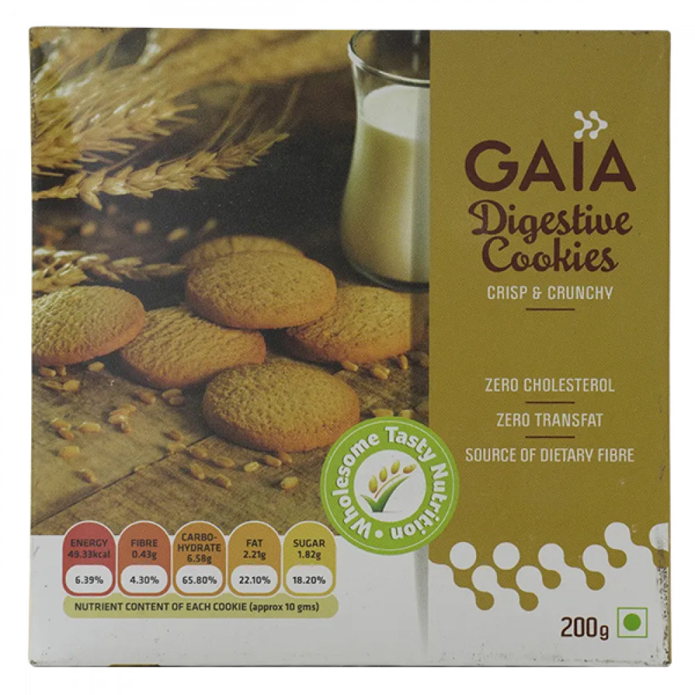 Gaia Digestive Cookies 200g