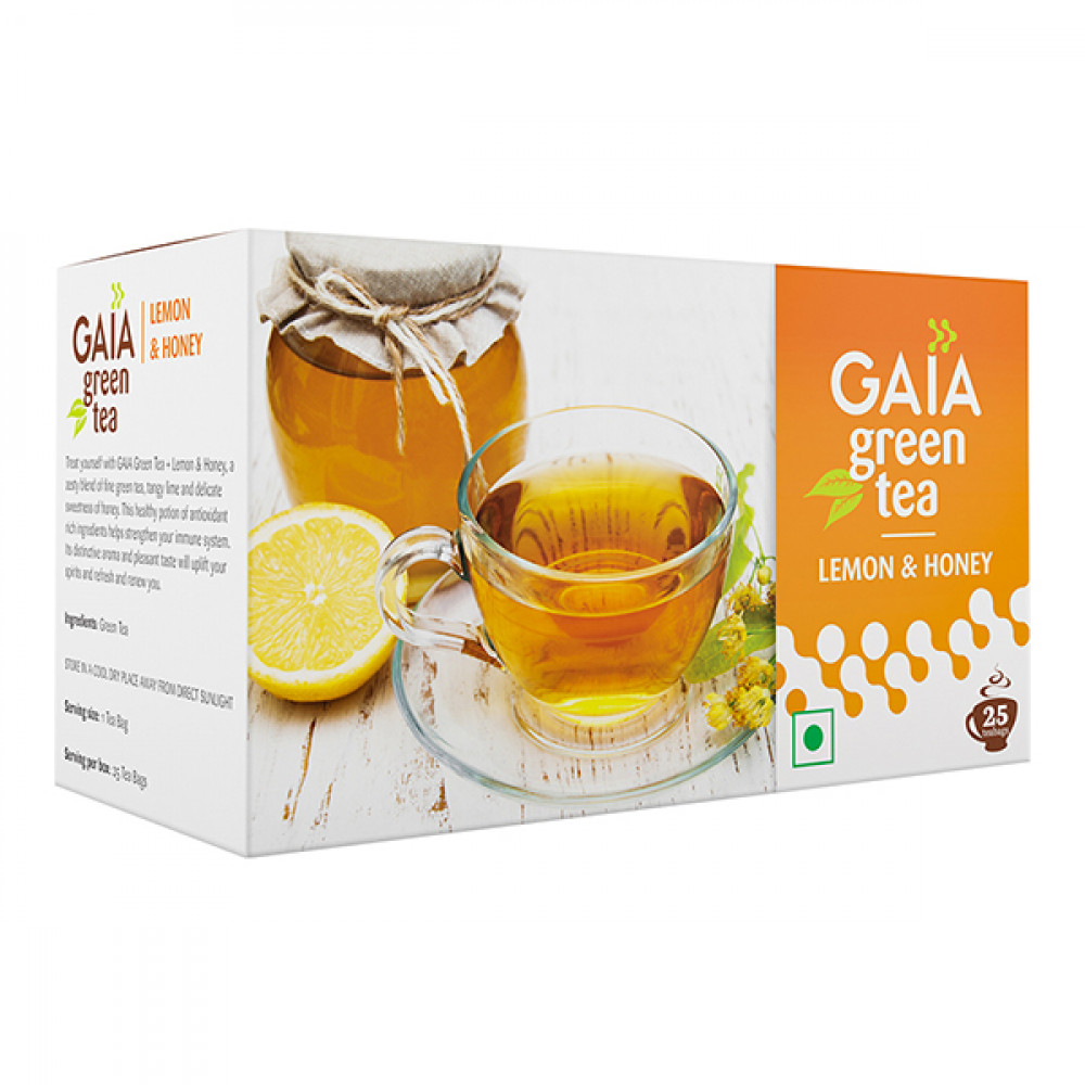 Gaia Green Tea Honey N Lime 25s