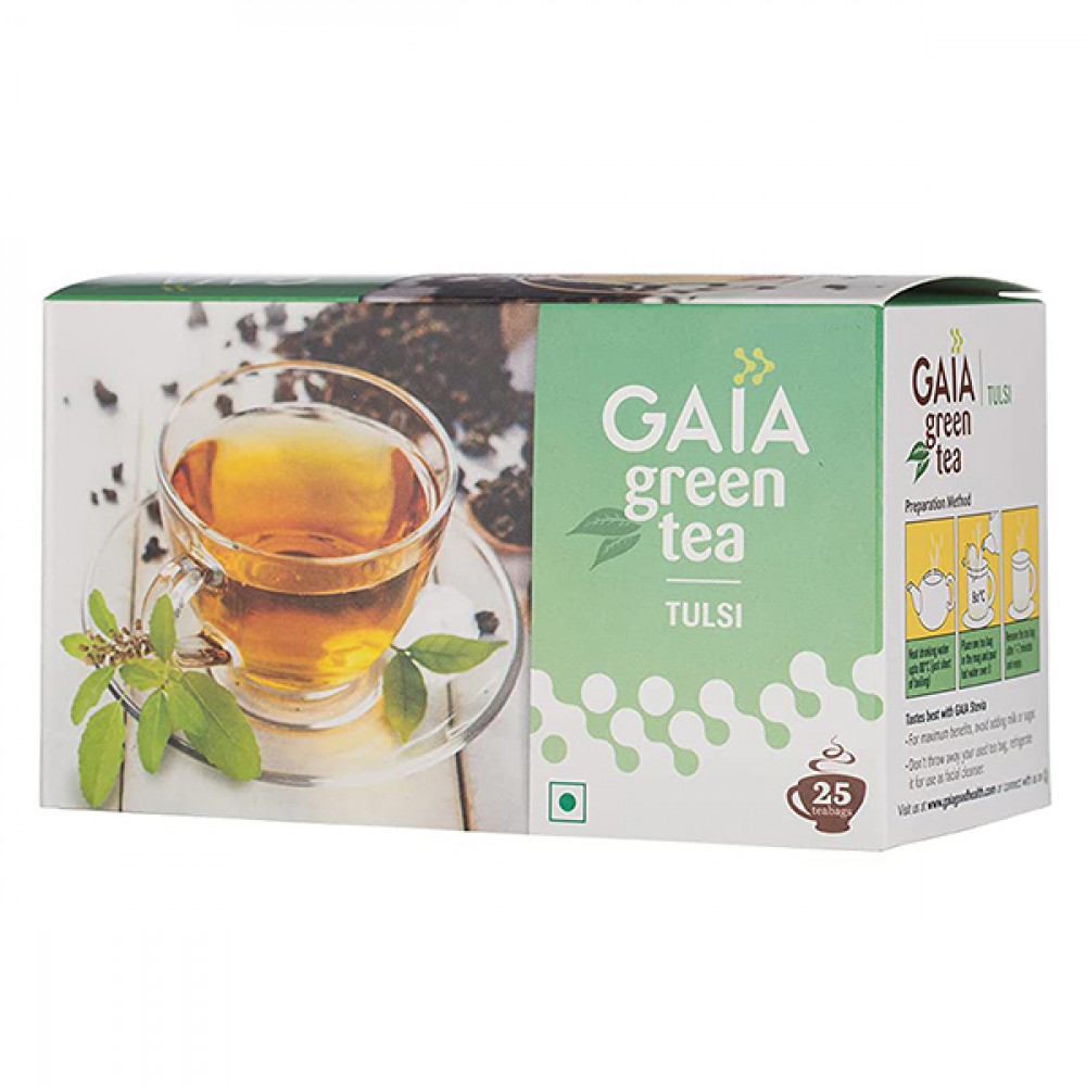 Gaia Green Tea +Tulsi 25tb