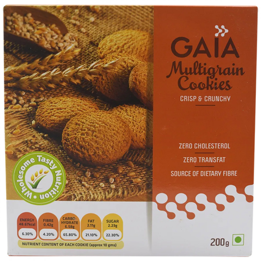 Gaia Multi Grain Cookies 200gm