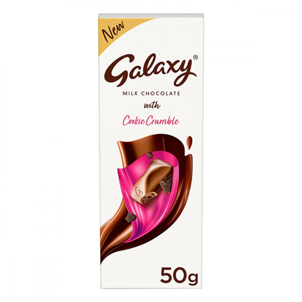 Galaxy Milk Chocolate Cookies Crumble Bar 50g