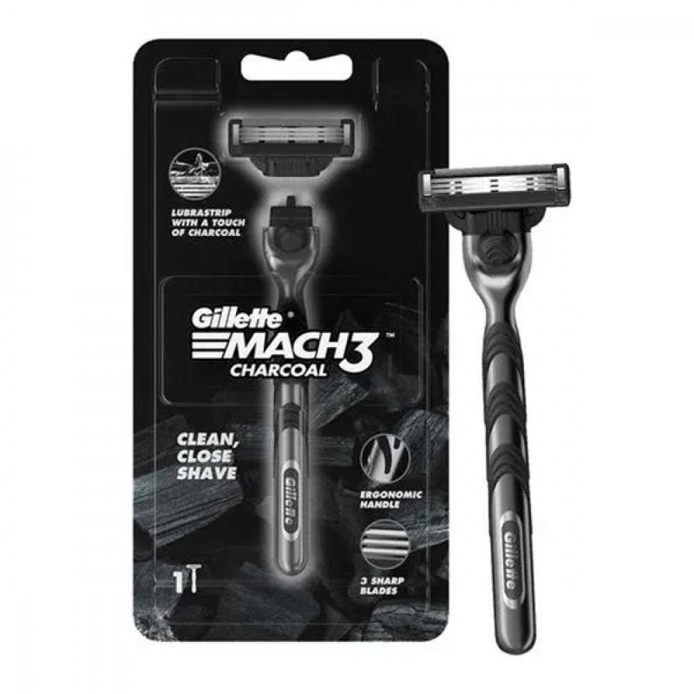 Gillete Mach3 Charcoal Razor