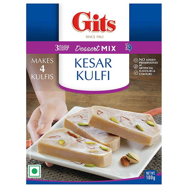 Gits Kesar Kulfi Mix 100Gm