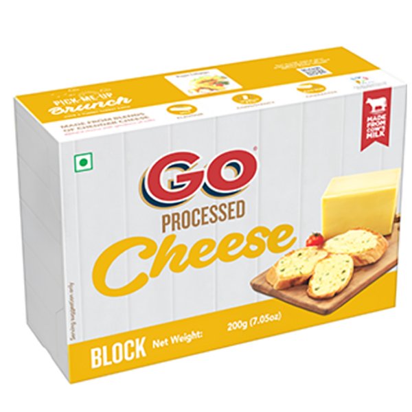 Go Processed Cheese Block 200g