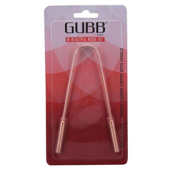 GUBB TOUNGE CLEANER COPPER WITH HANDLE