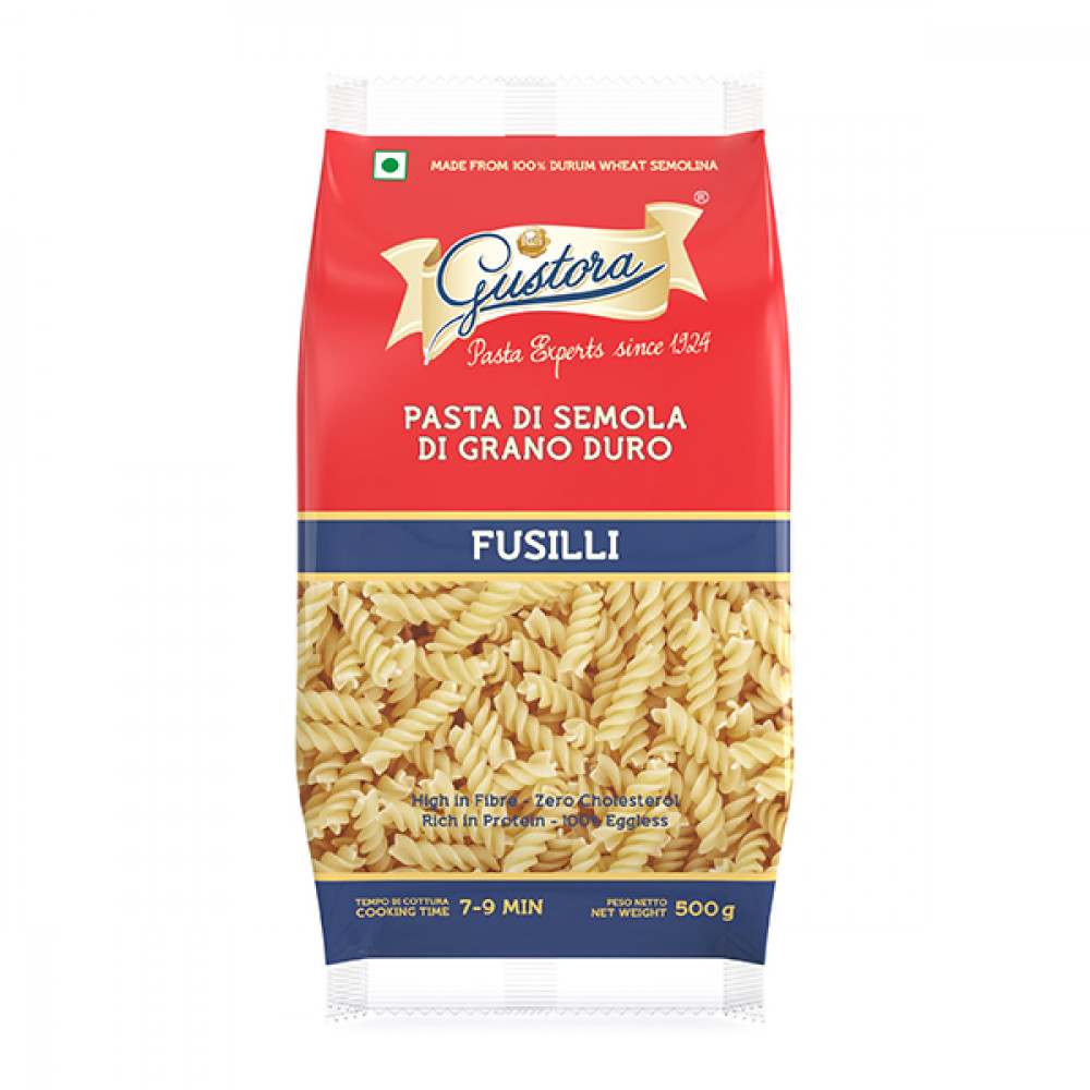 Gustora Fusilli Pasta 500gm (Buy 1 Get 1 Free)