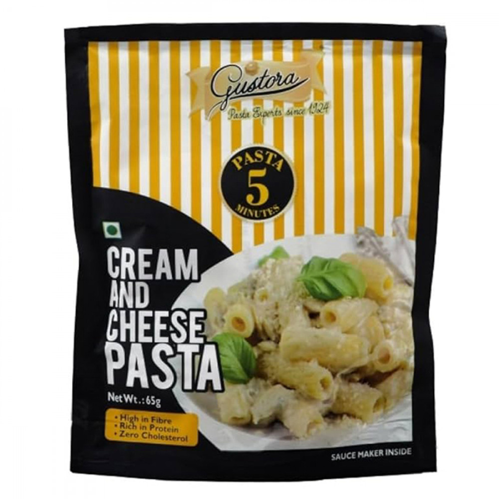 Gustora Pasta Cream And Cheese 65g