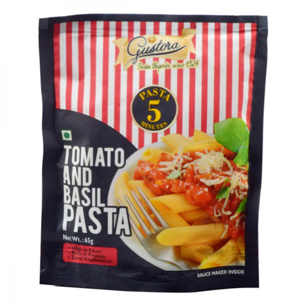 Gustora Tomato & Basil Pasta 65G