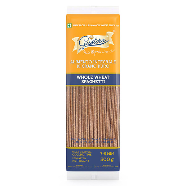 Gustora Whole Wheat Spaghetti Pasta 500g (Buy 1 Get 1 Free)