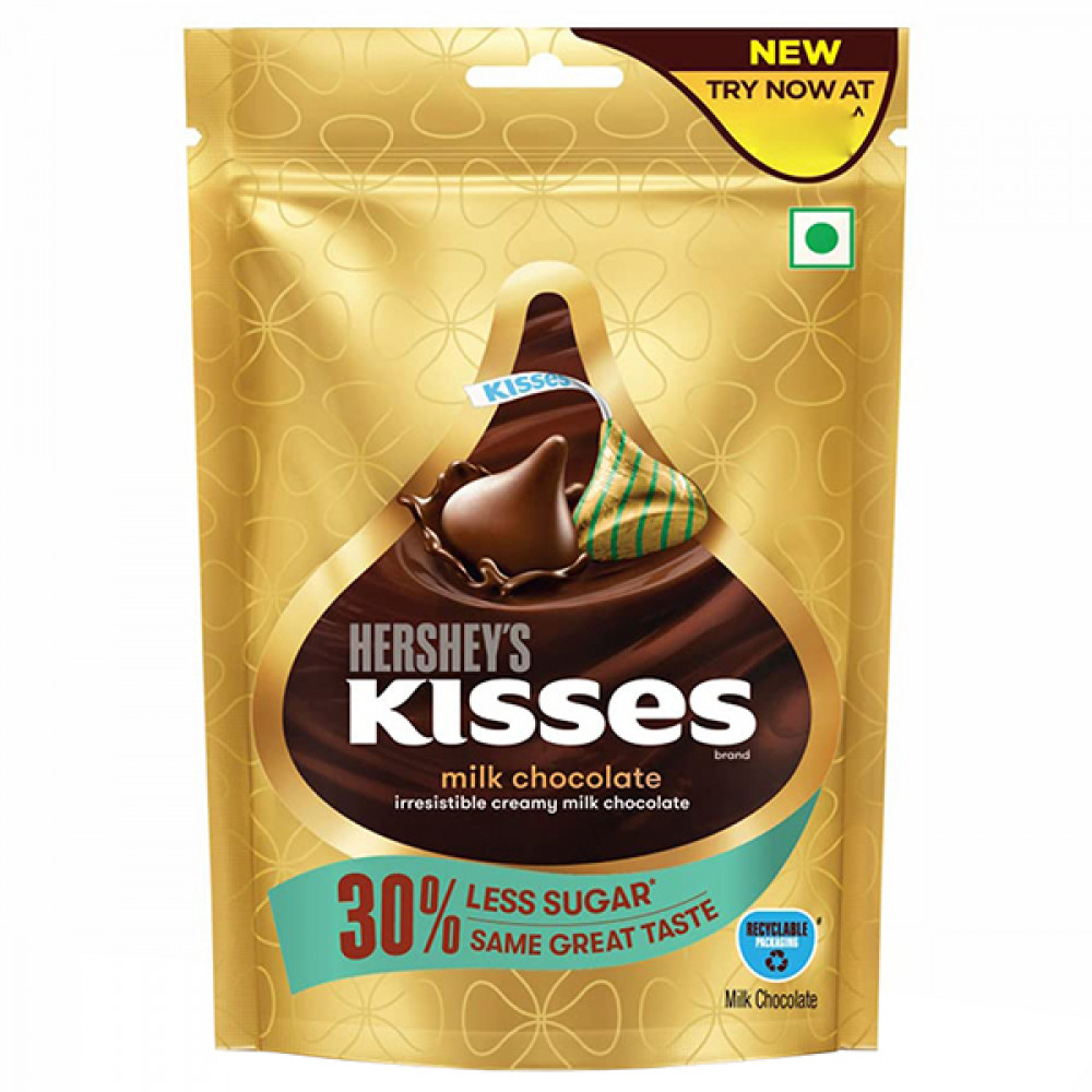 Hershey`S Kisses Milk Chocolate 30% Less Sugar 36gm