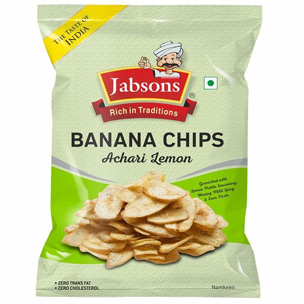 Jabsons Banana Chips Achari Lemon 150g