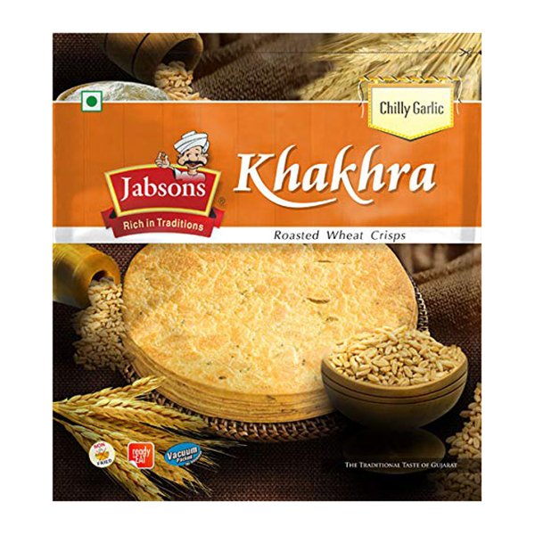 Jabsons Khakhra Chilly Garlic 180g