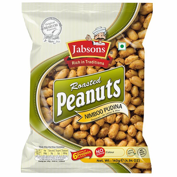 Jabsons Roasted Peanuts Nimboo Pudina