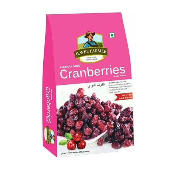 JEWEL FARMER CRANBERRIES 200GM