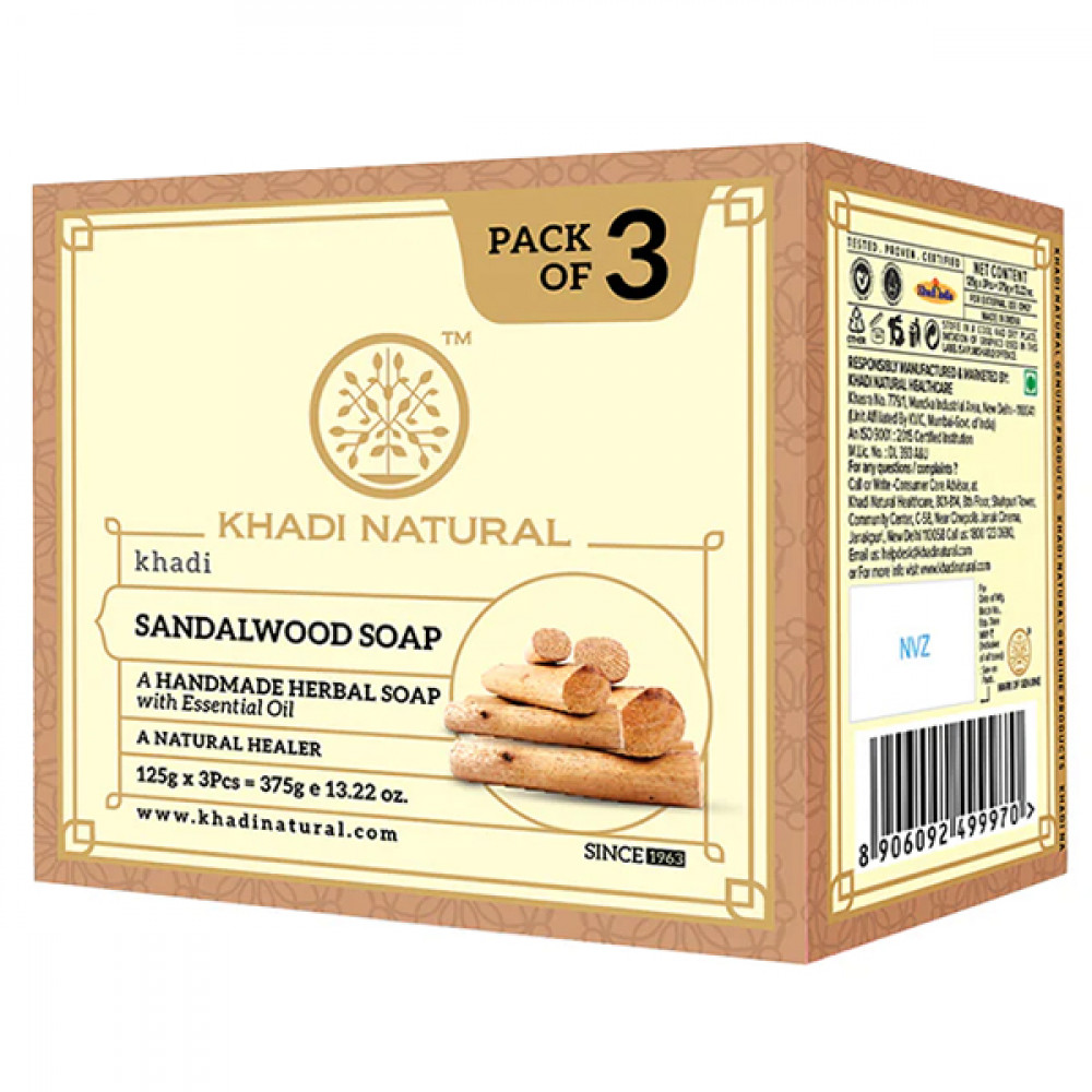 Khadi Natural Sandalwood Soap 125g