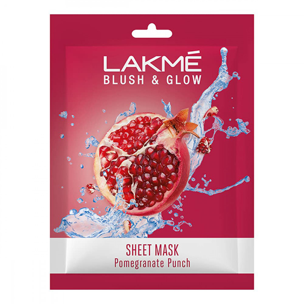 Lakme Blush & Glow Sheet Mask Pomegranate