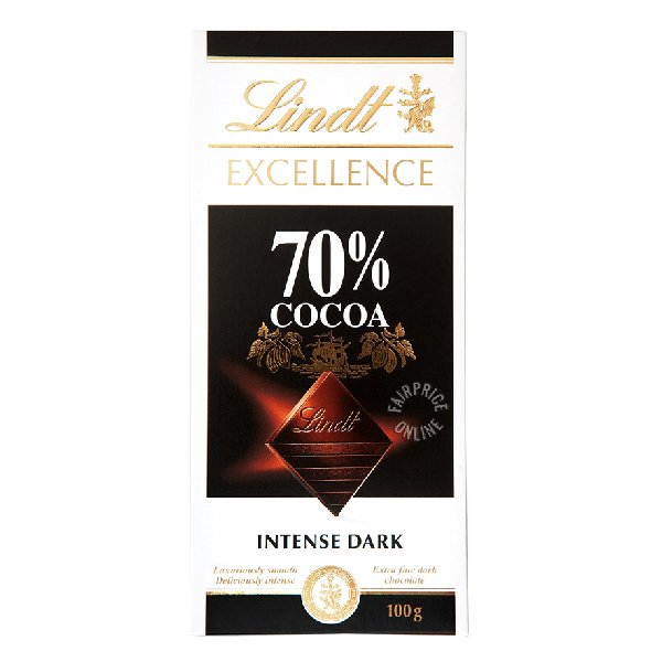 Lindt Excellence 70% Cocoa Intense Dark 100g