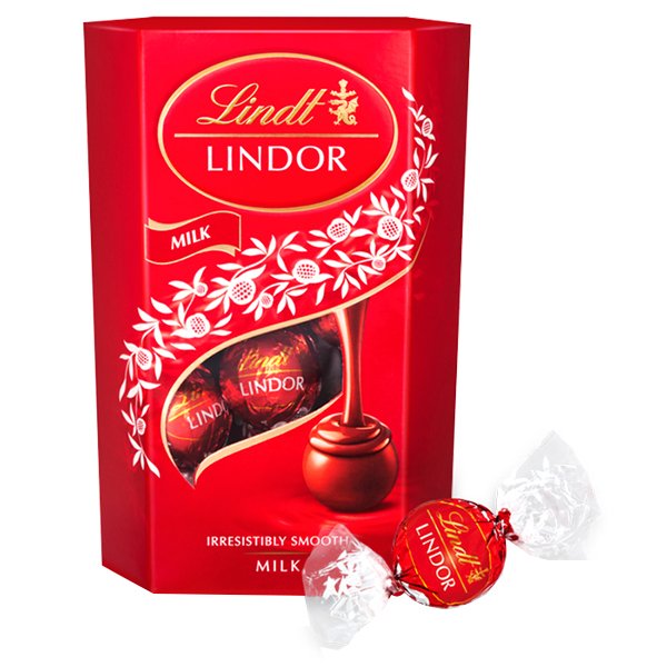 LINDT LINDOR BALLS MILK 200G