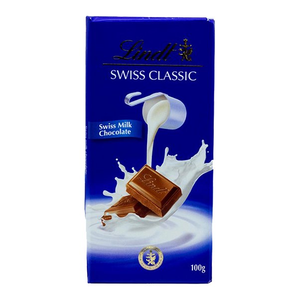 LINDT SWISS CLASSIC MILK SF CHOCOLATE 100G