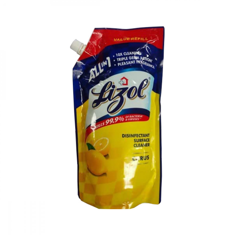 Lizol Pouch Pack Citrus 750ml