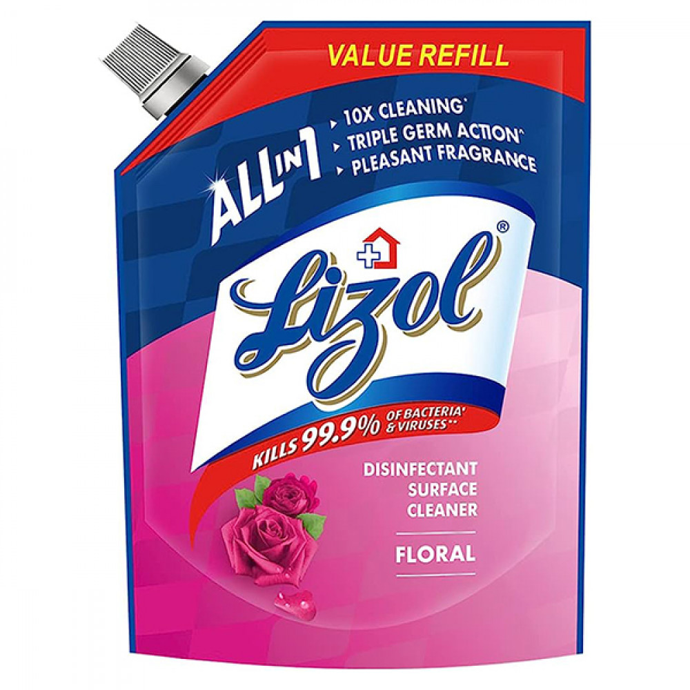 Lizol Pouch Pack Floral 750ml