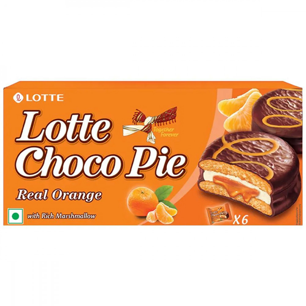 Lotte Chocopie Real Orange 12s