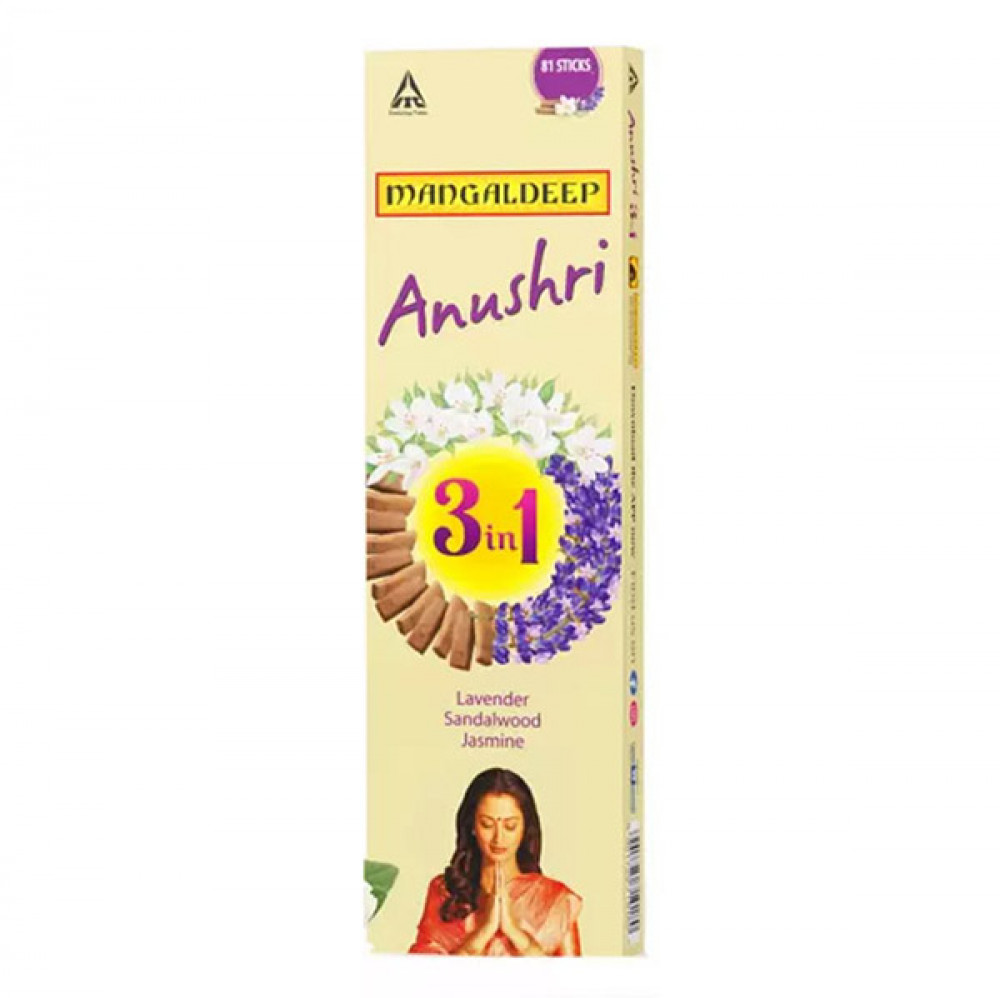 Mangaldeep Aushri 3in1 Agarbatti  81 Sticks