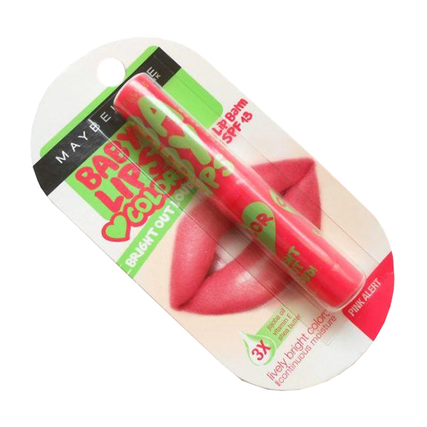 maybelline lip balm pink alert