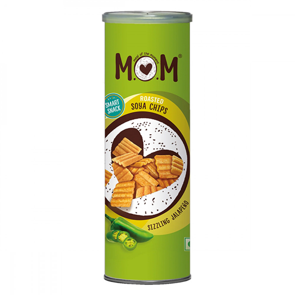 Mom Soya Chips Sizzling Jalapeno 100g