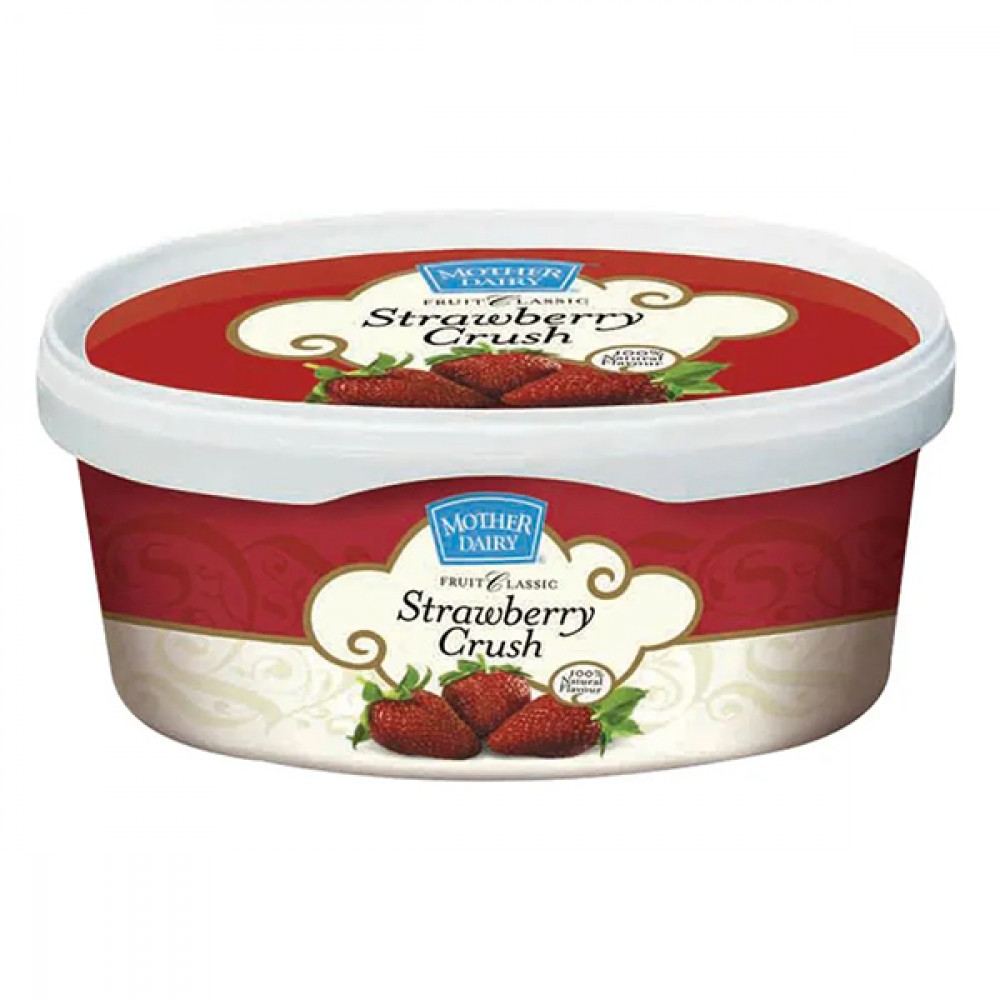 Mother Dairy Strawberry Crush Tub Big