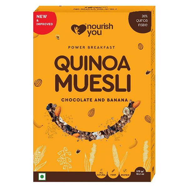 N MUESLI QUINOA CHOCOLATE 375G