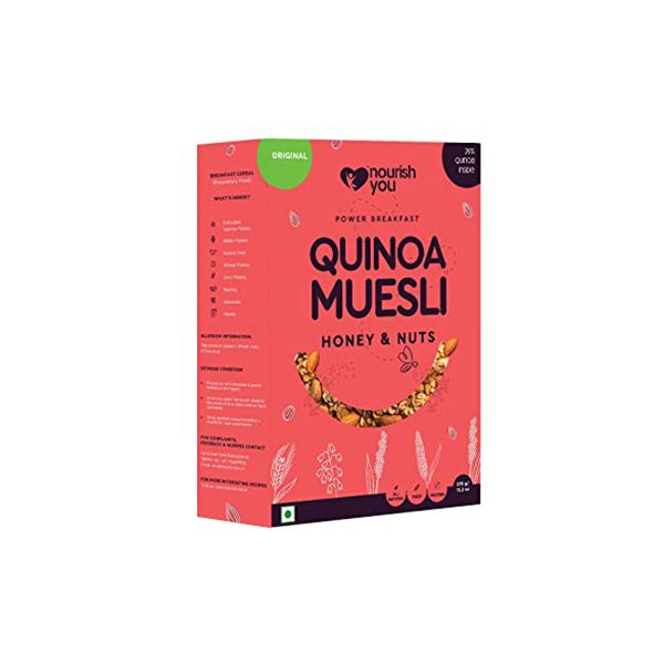 N MUESLI QUINOA HONEY & NUTS 375G