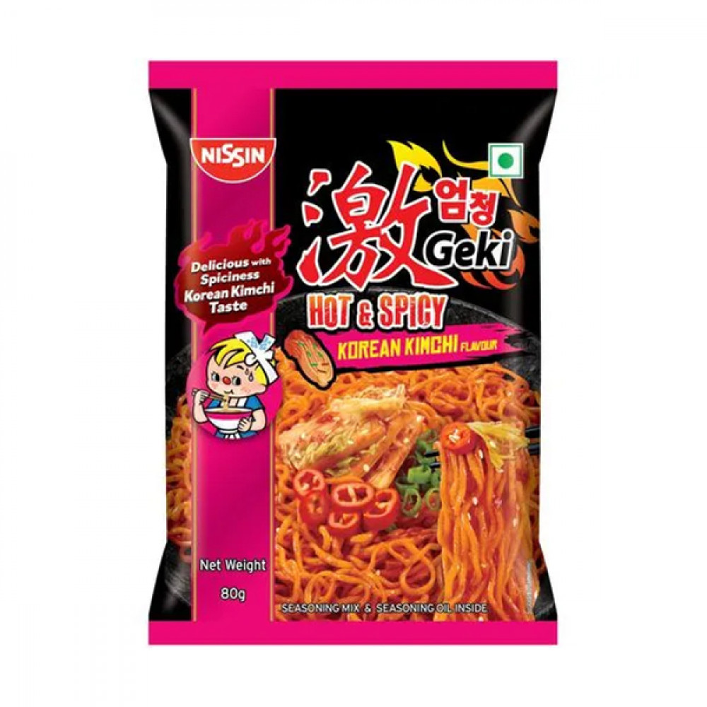 Nissin Hot & Spicy Korean Kimchi Noodles 80g