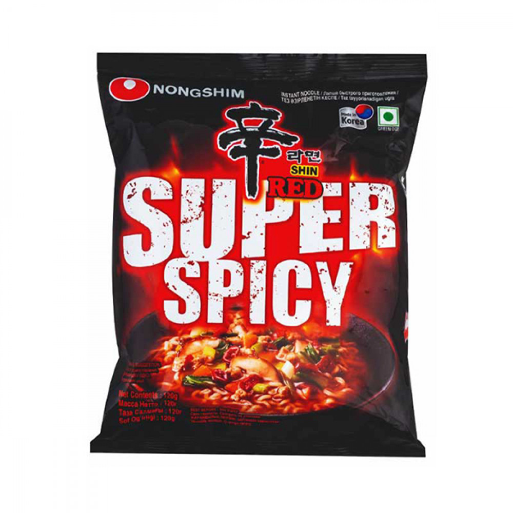 Nongshim Shin Red Super Spicy Noodles 120g